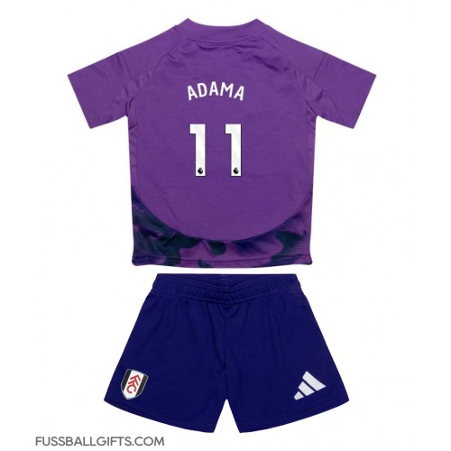 Fulham Adama Traore #11 Fußballbekleidung 3rd trikot Kinder 2024-25 Kurzarm (+ kurze hosen)